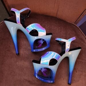Pleaser Mermaid Heels Size 8 Moon-711MER
